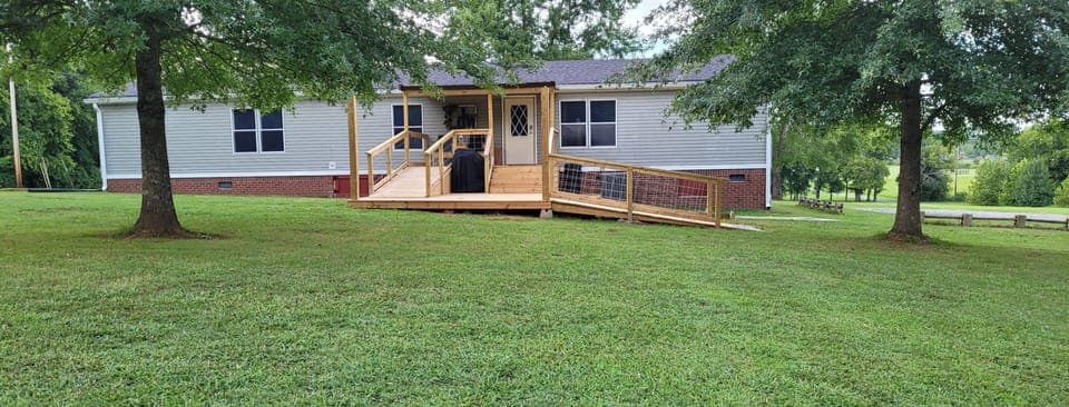 Back deck entrance