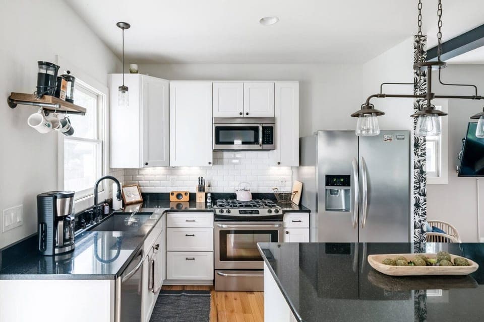 Fully stocked kitchen with everything you could need.