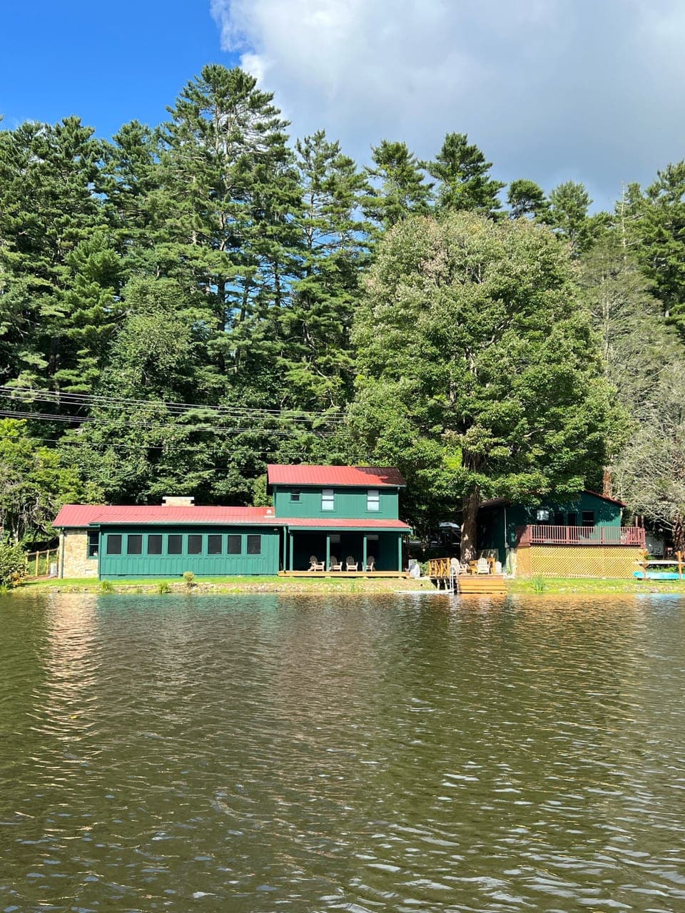 House from lake 