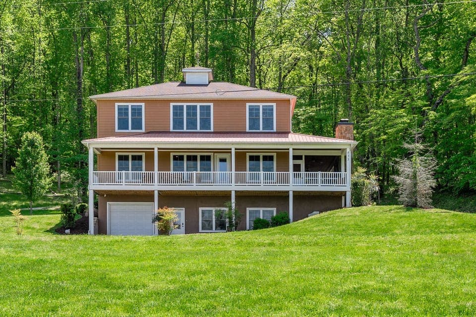 Front of house from the lawn