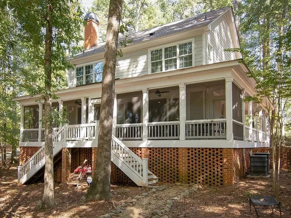 Large screened porch is our favorite spot!