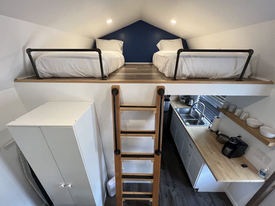 Like to keep the bedsheets to yourself? The single beds might be your choice.