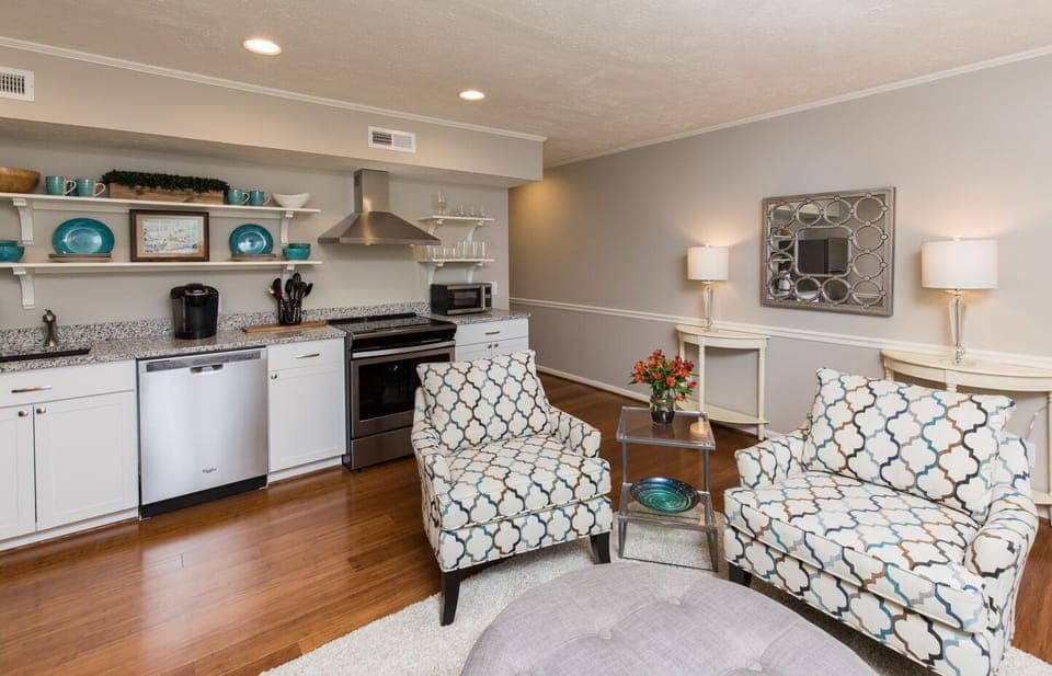 Bamboo floors throughout