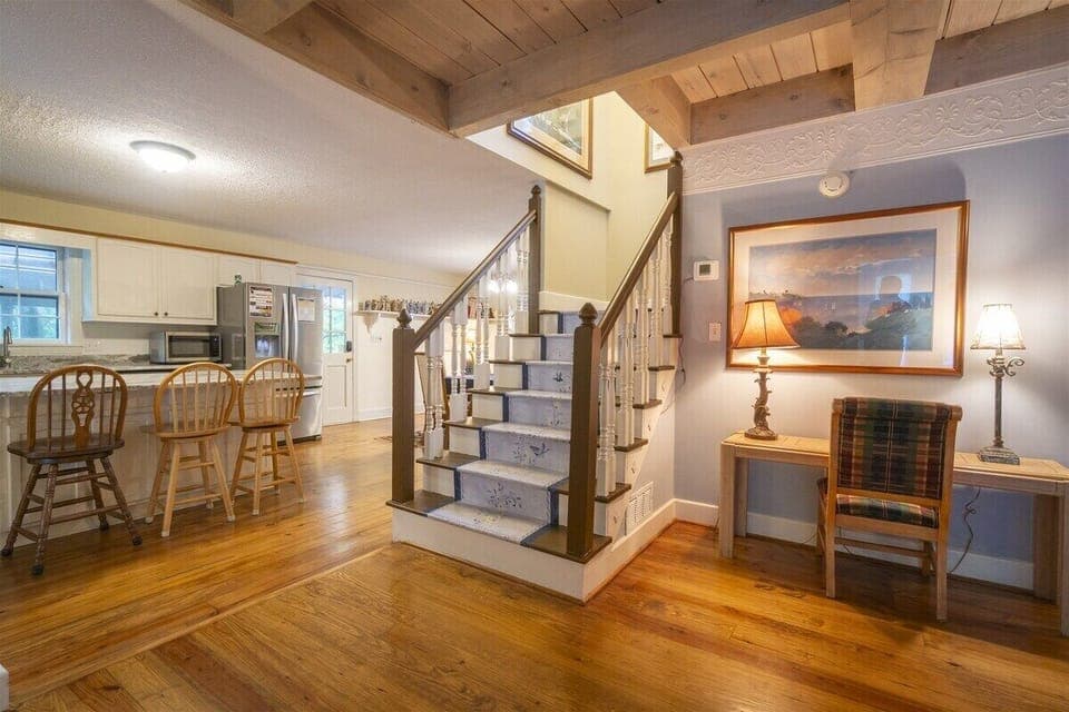 Kitchen and stairs