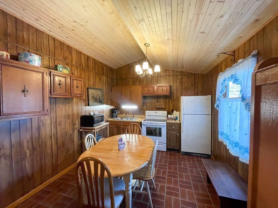 Kitchen and Dining Area - Full Kitchen with Dining table