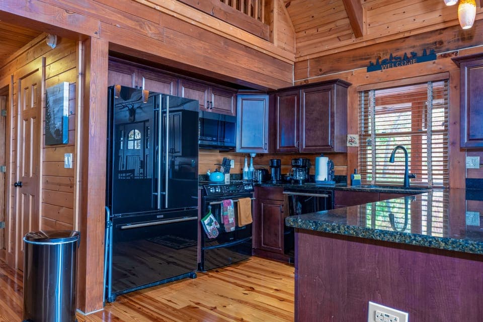 fully stocked kitchen