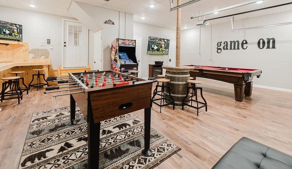 Furniture, Table, Indoors, Pool Table, Room