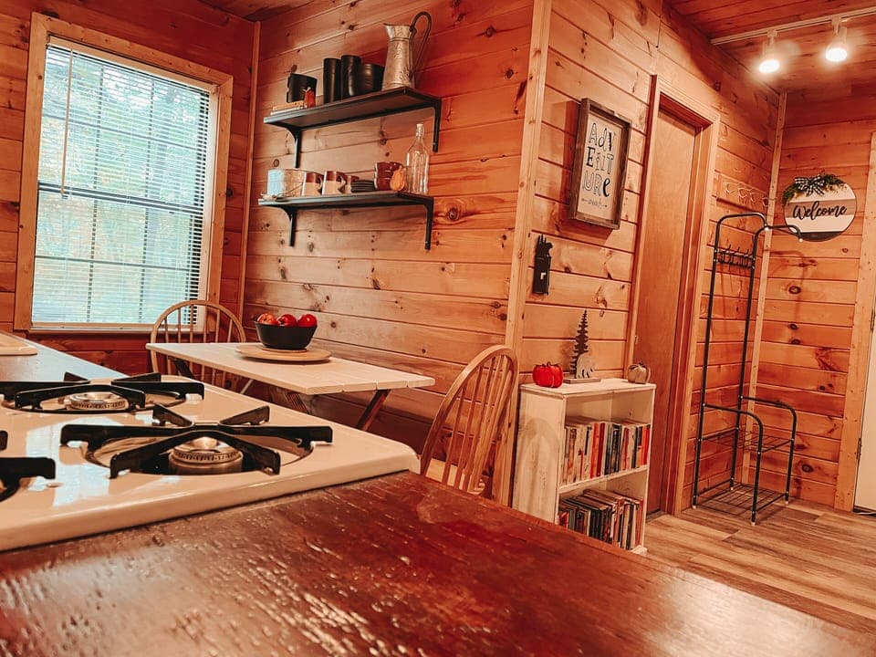 Kitchen with stove