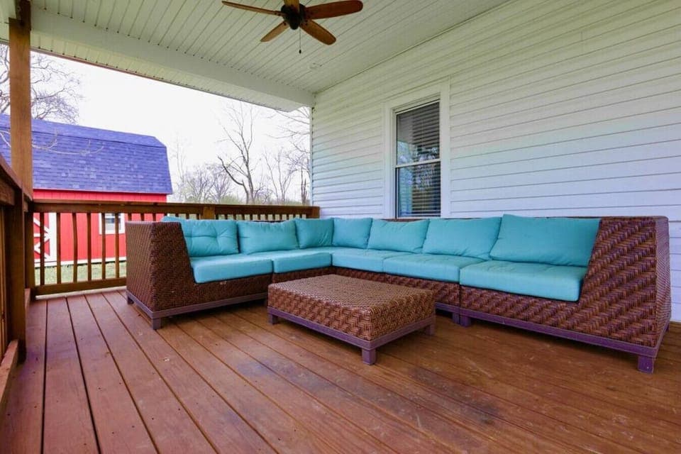 Relax in the outdoor area with a cool drink. Gas BBQ grill is on the deck