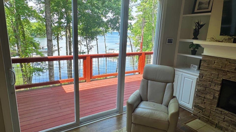 living room view from main level 