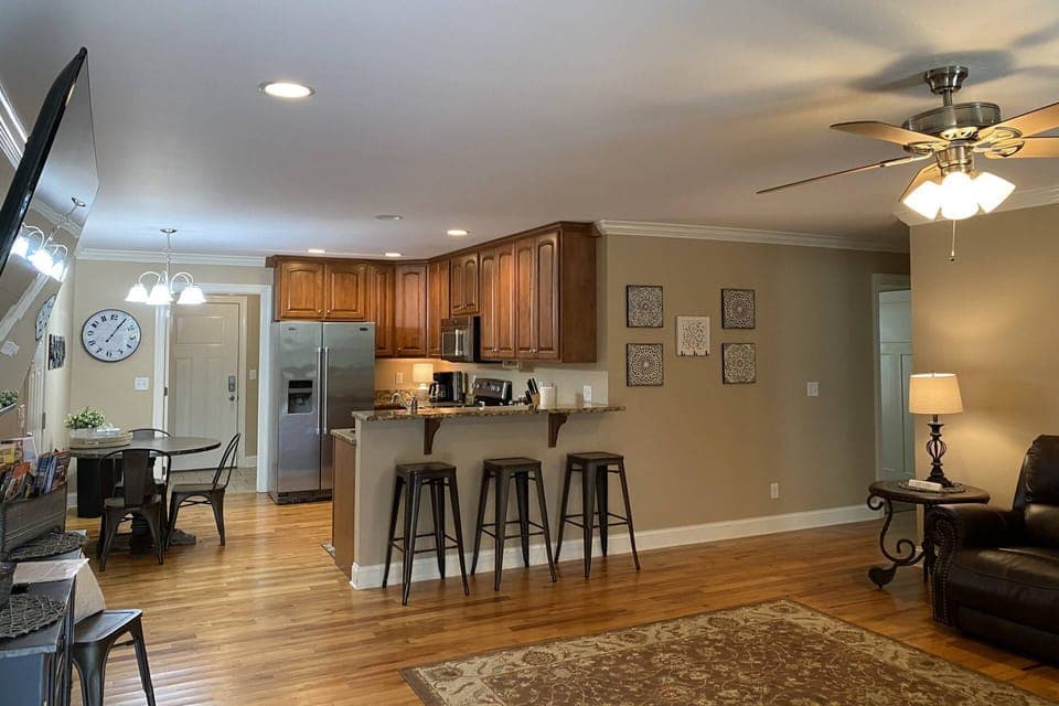 Open concept to enjoy family or friends time together