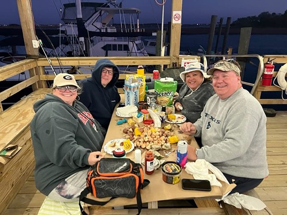 They wanted an Oyster Roast/Lowcountry Boil...so that's what we got them! 