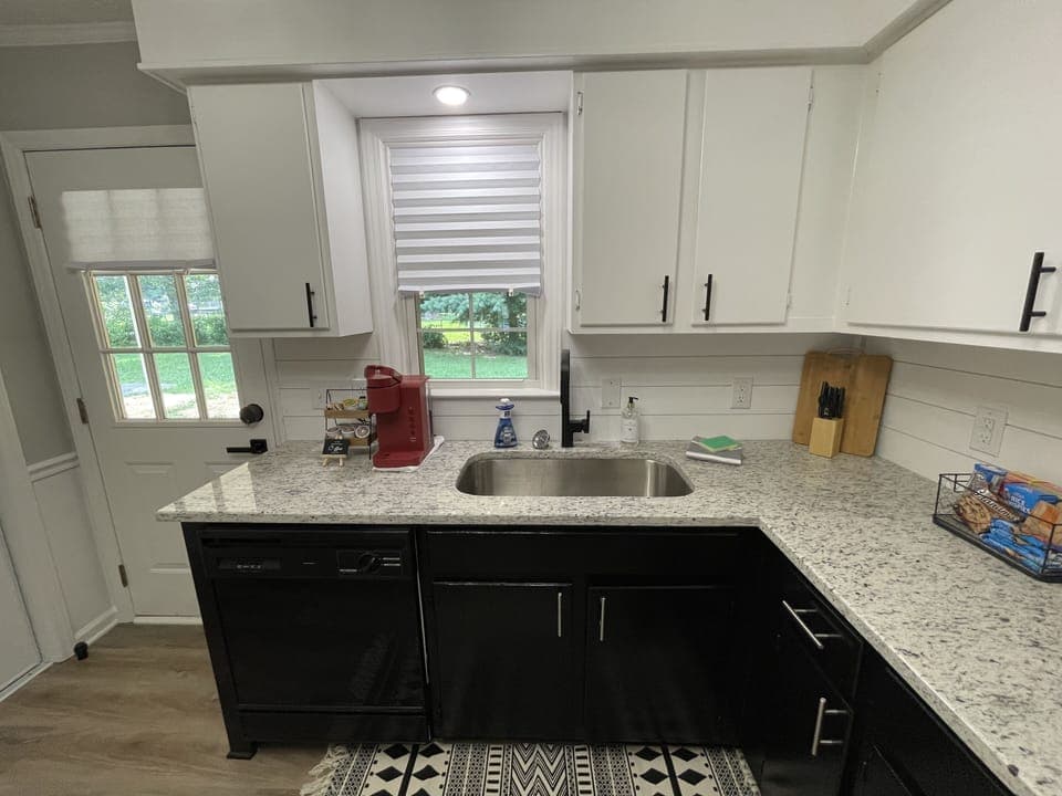 Kitchen stocked and ready to make a family meal!