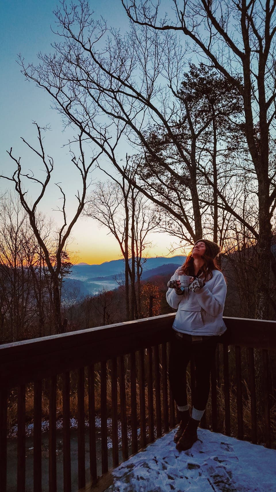 Morning coffee above the clouds in your own spacious deck.