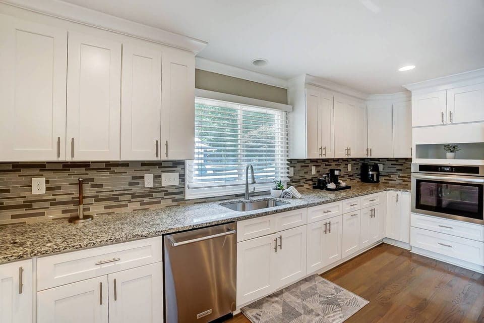 Kitchen has been recently upgraded with stainless steel appliances! We also offer FREE coffee upon your arrival.