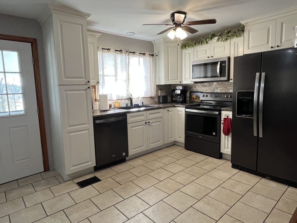 Fully stocked kitchen 
