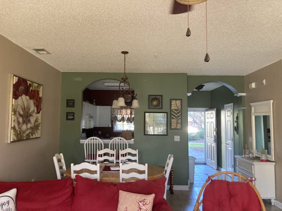 Large open living space. 