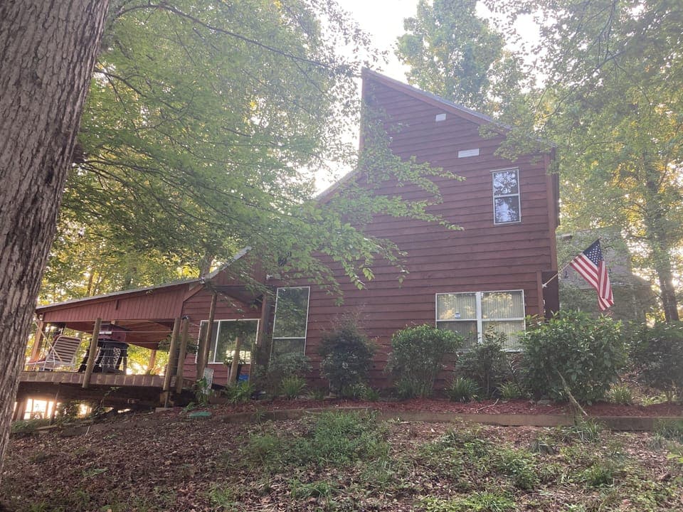 Side view of house