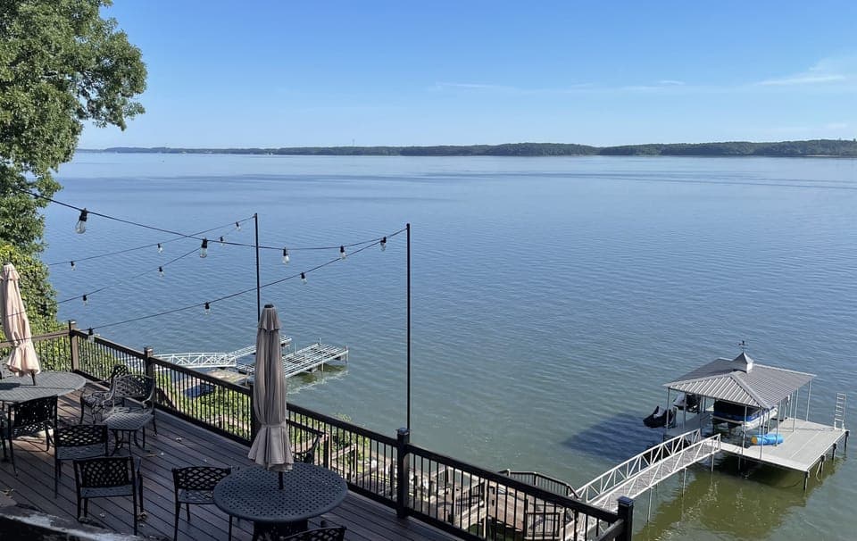 View from balcony. 
