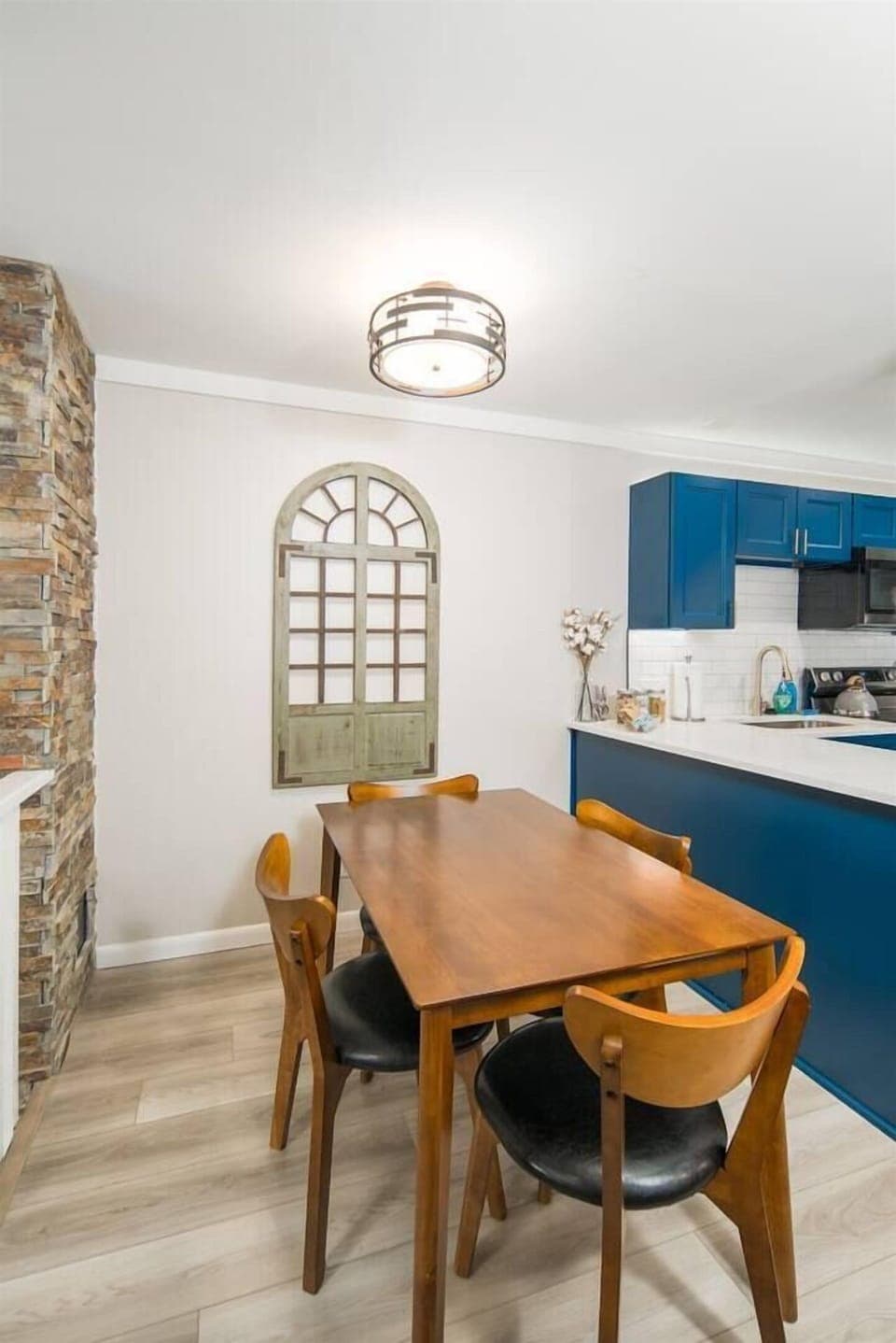 Enjoy a meal, game night, or work remotely from the dining room table