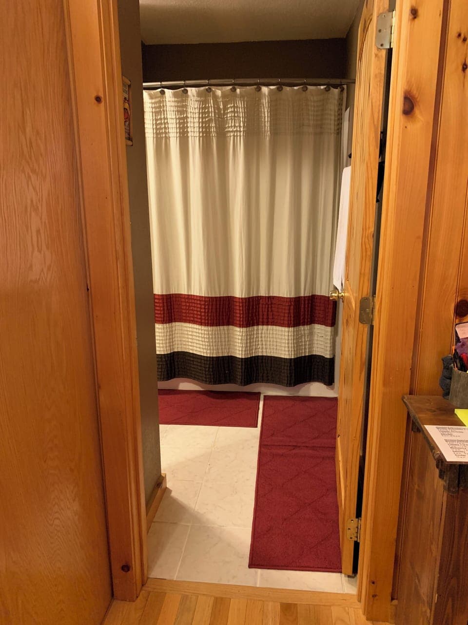 Primary bathroom upstairs