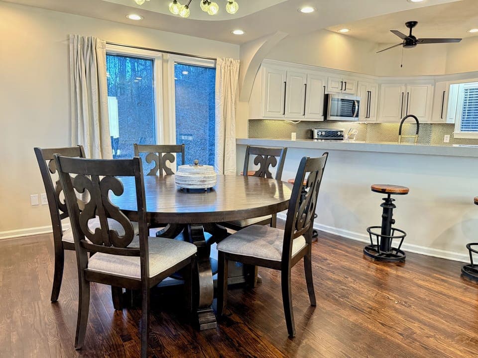 Dining Area with bar seating as well