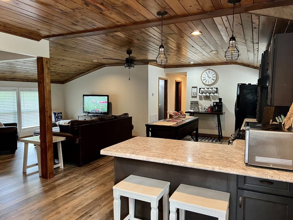 Kitchen and Living Room