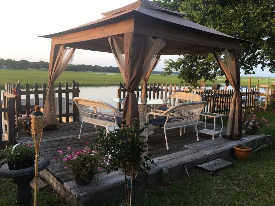 Back of property and view of the tidal creek and marsh!