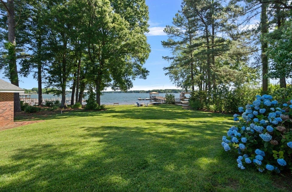 Large back yard perfect for some fun yard games or a catch!