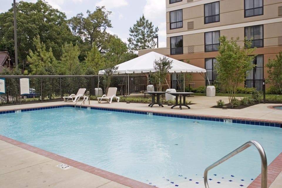 Lounge around the pool after a day of adventure.
