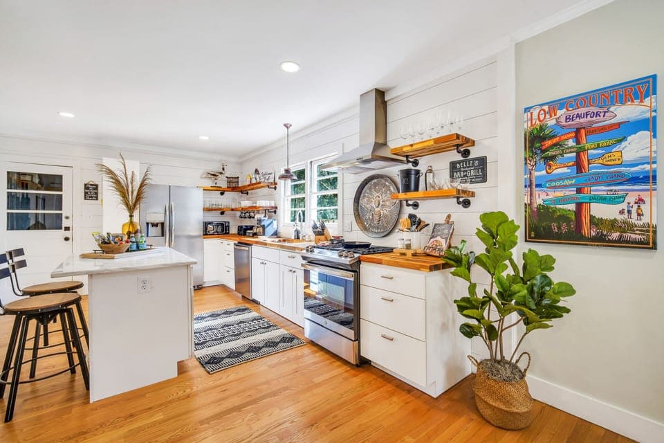 Completely remodeled open concept kitchen