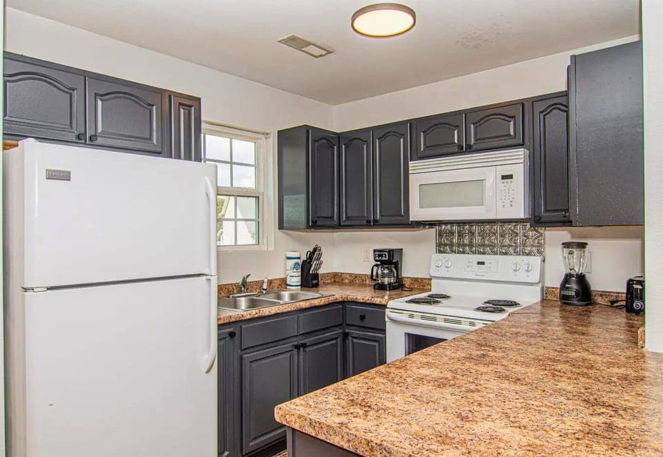 Craft your favorite dishes in our kitchen, complete with modern appliances and plenty of counter space for your culinary adventures.
