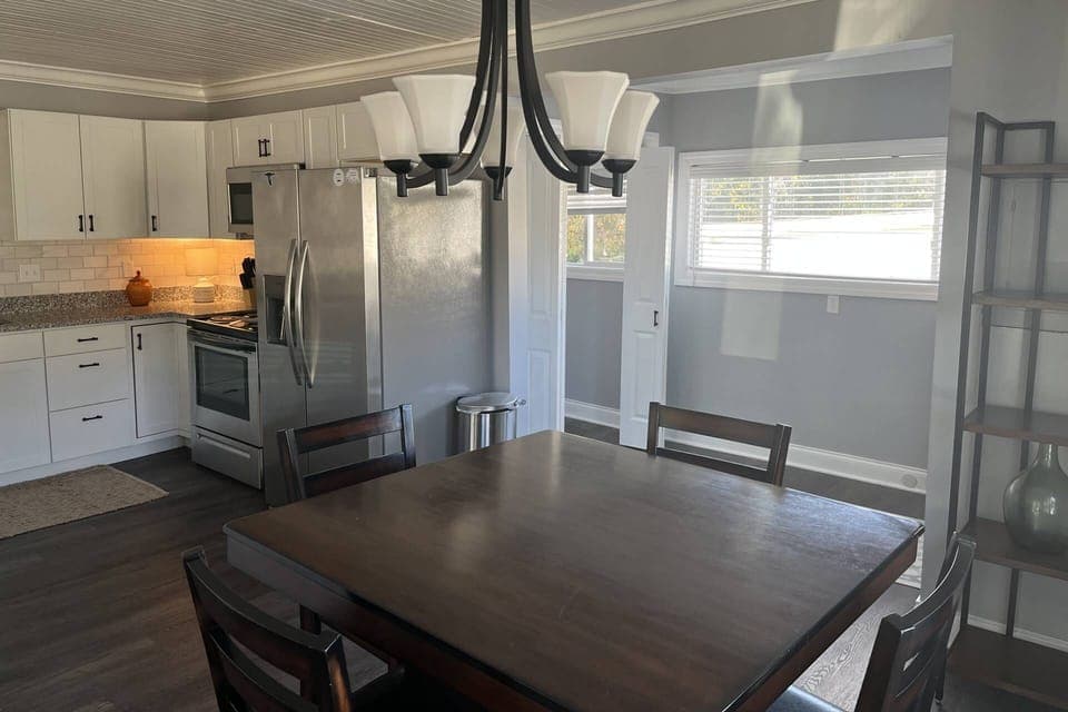 Directly off of living area, great dining area and access to kitchen