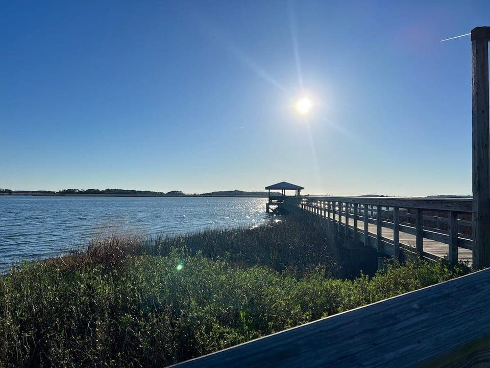 Board walk at the sands where there is great fishing and events.