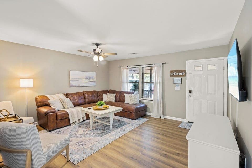 Cozy living room to relax after a long day exploring
