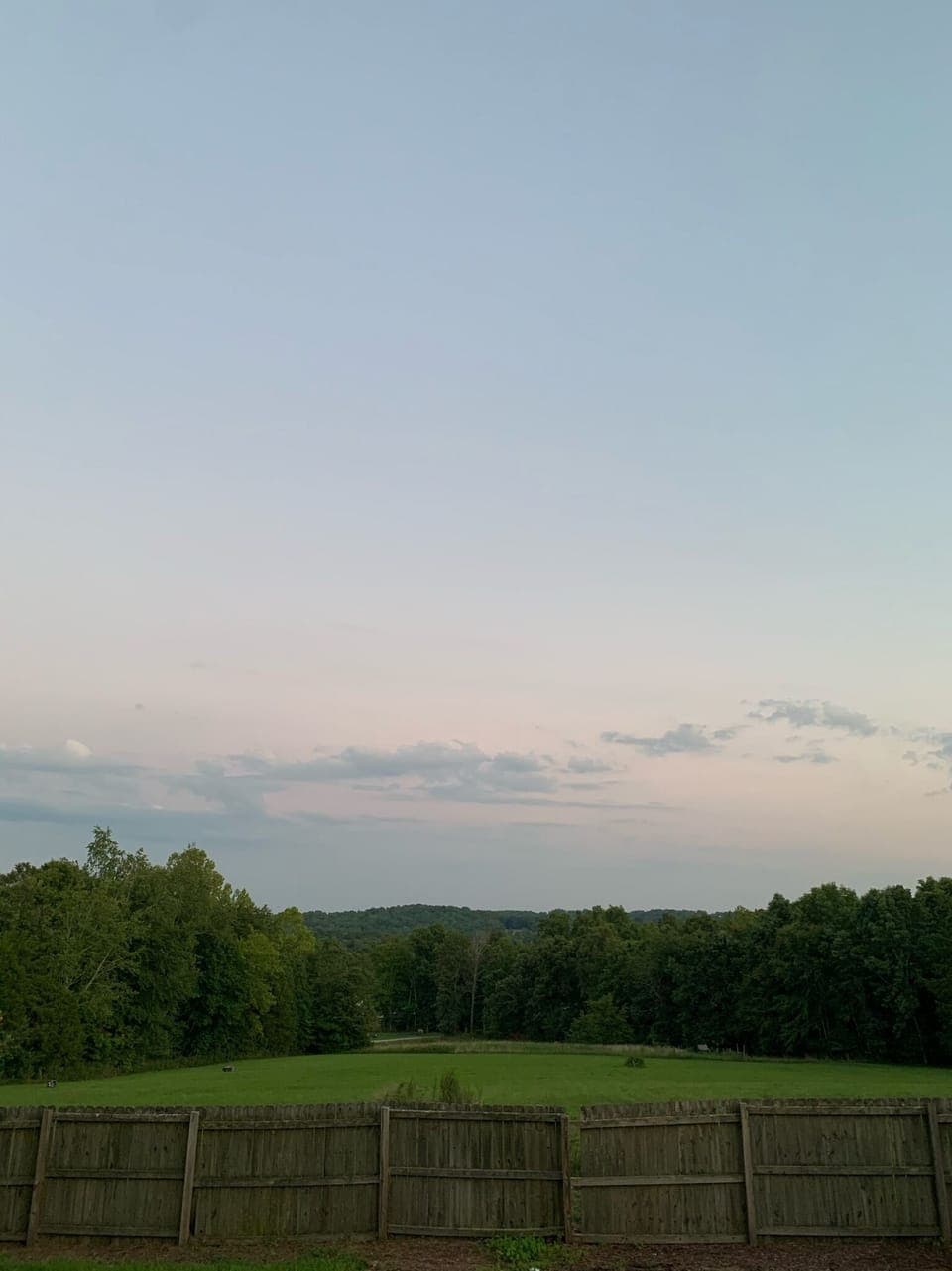 Our gorgeous view. We do have neighbours at a distance on both sides.