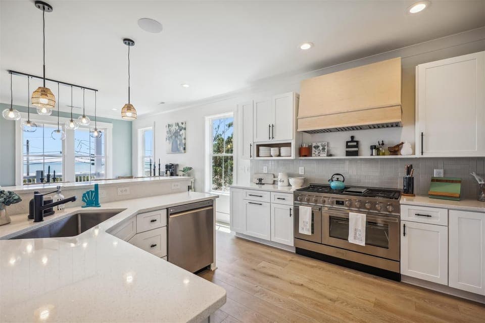 The family chef will love this updated kitchen complete with a huge workspace.