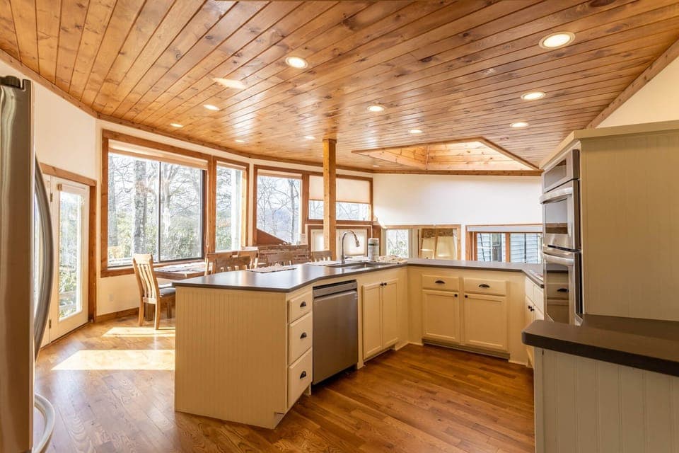 Spacious Kitchen with Bright Natural Lighting
