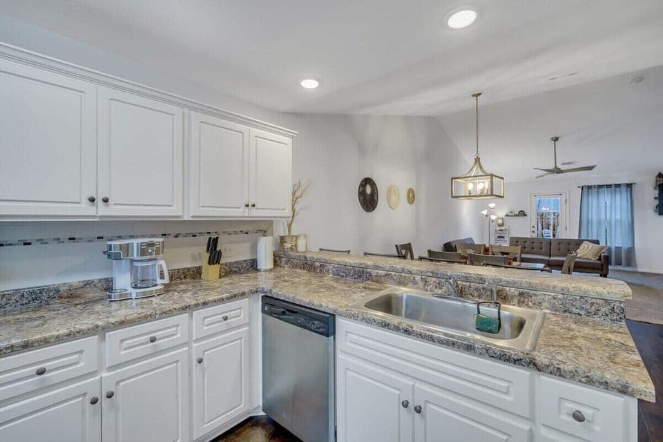 A view of dishwasher and sink!