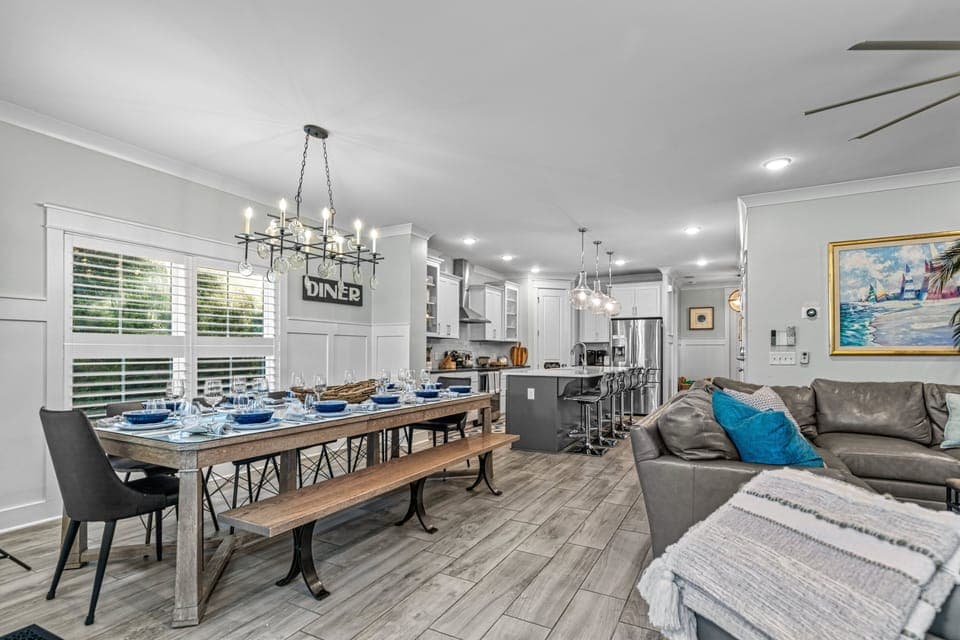 Dining Table for up to 12 people - Great for big gatherings.