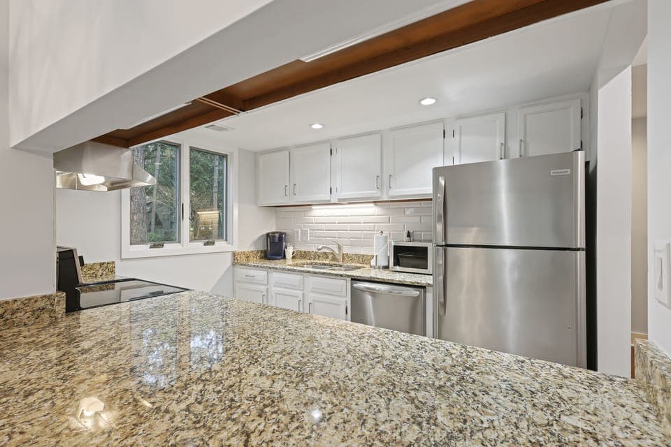 Fully-equipped kitchen.