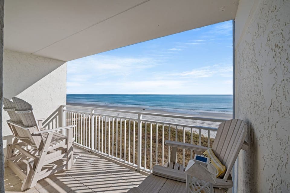  You can see for miles and miles. You may even spot a dolphin or two.
