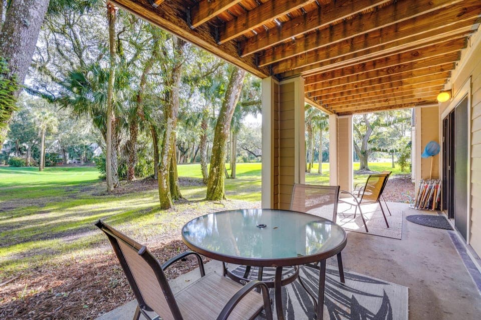 Patio | 1,100 Sq Ft | Single-Story Condo | Pet Friendly w/ Fee