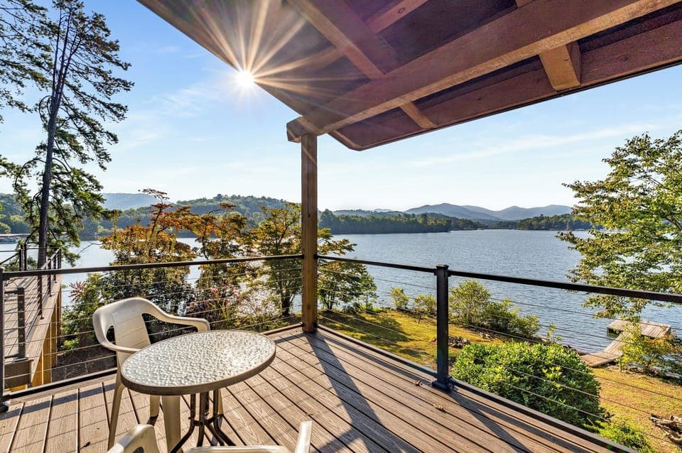 Private balcony off Bedroom 1.