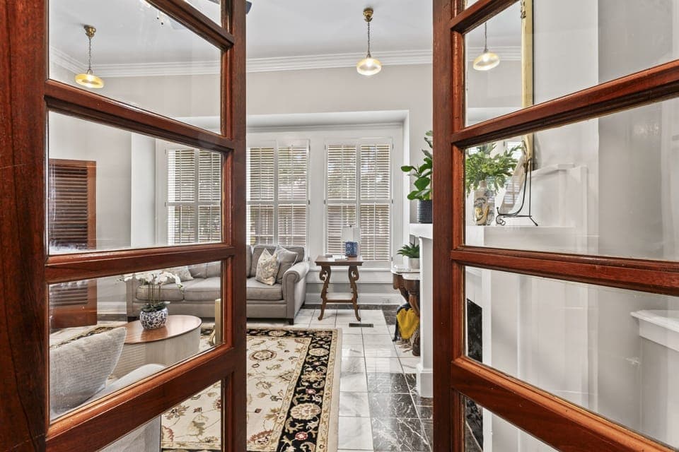 Spacious living room with comfortable seating.