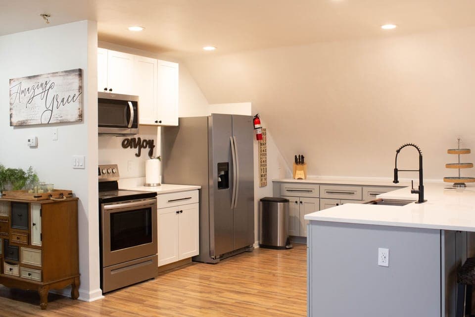 Newly installed kitchen