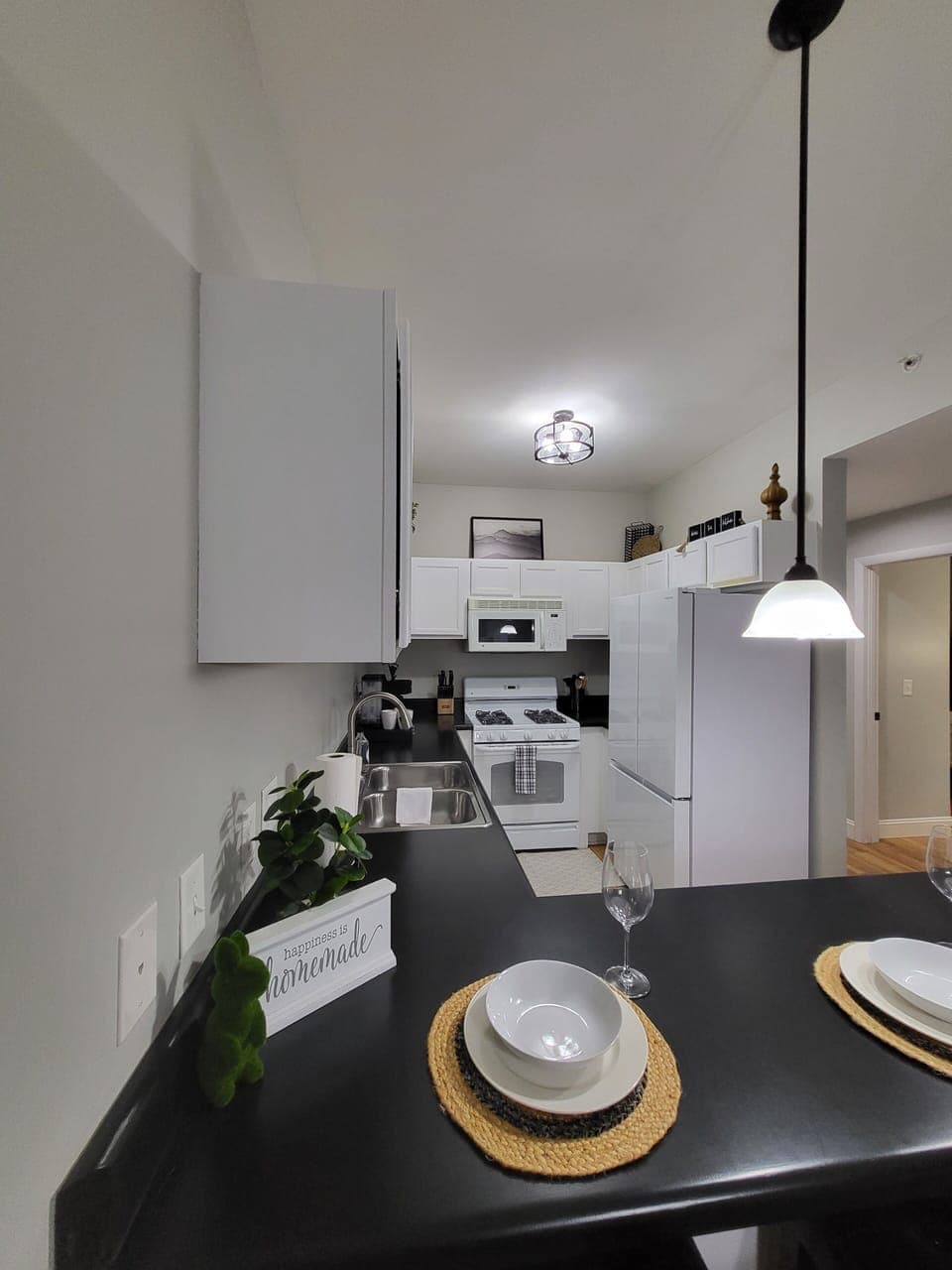 View into the kitchen