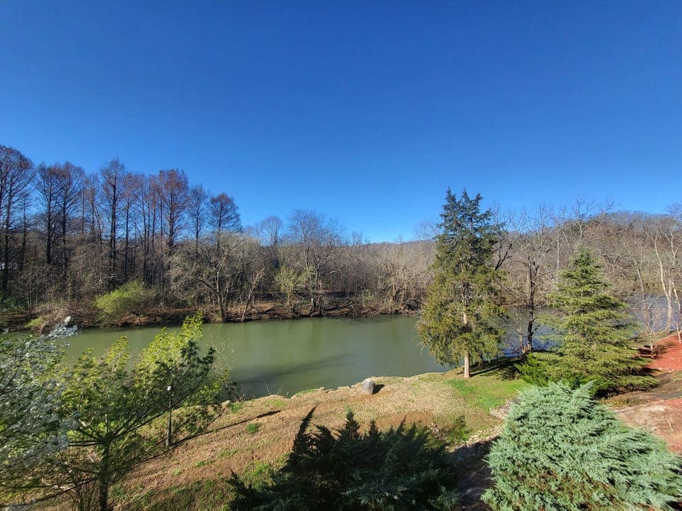 View from balcony outside of living room or master bedroom