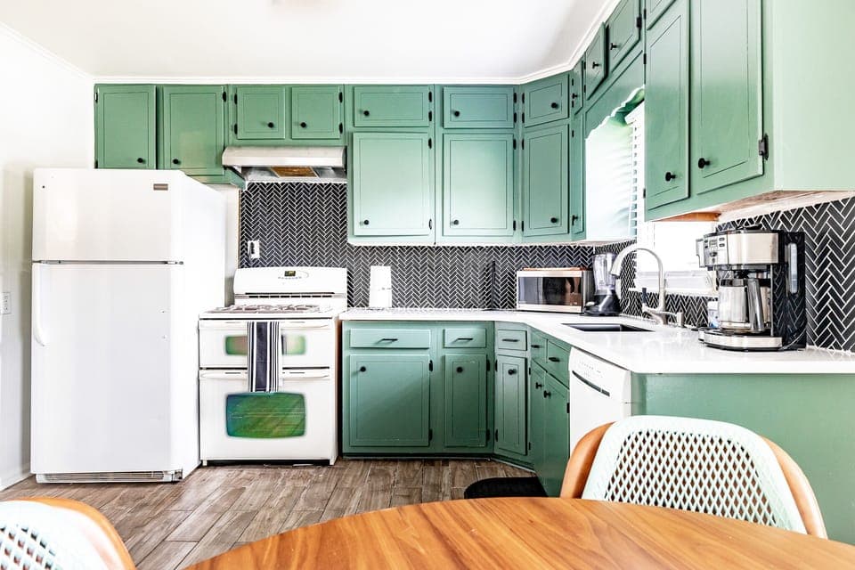Double over and gas stove.