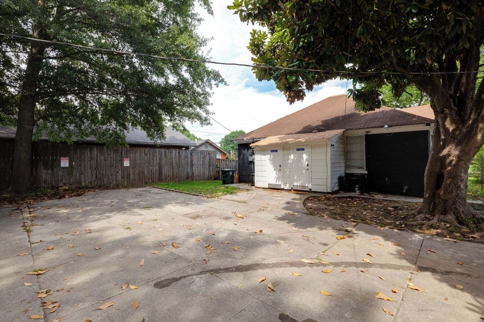 Private parking located in the back of the property